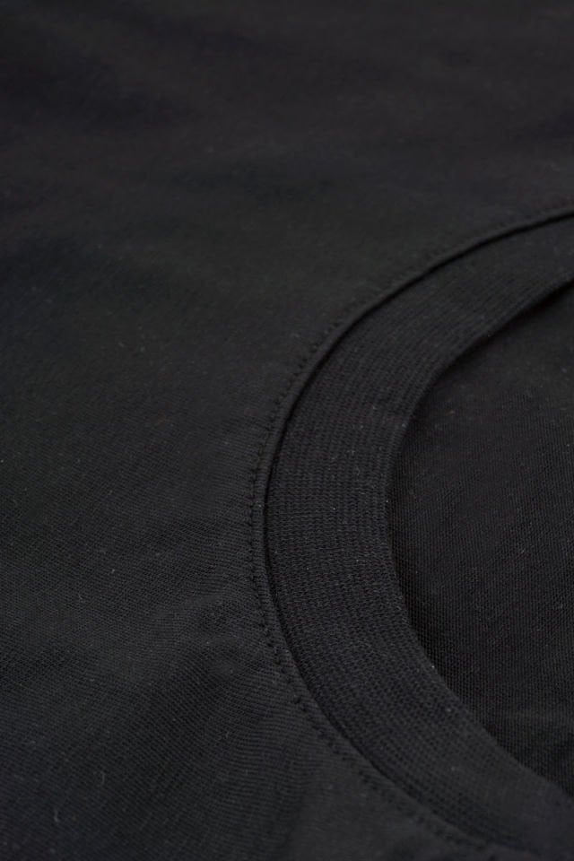 Unisex Baskılı Siyah Tişört Never