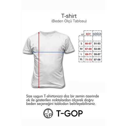 Unisex Baskılı Siyah Tişört Never