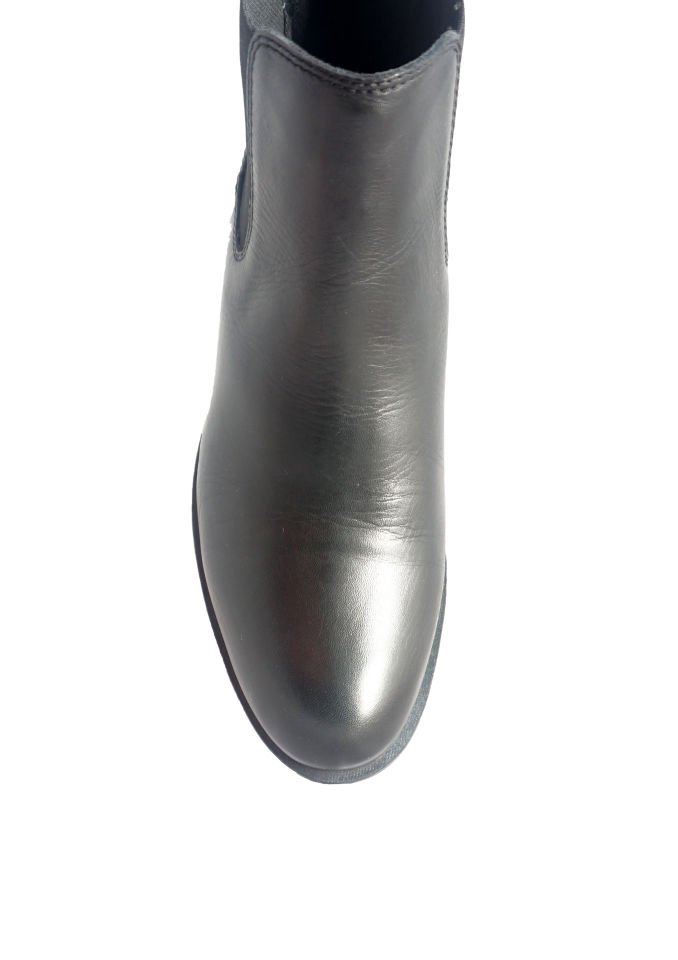 Hakiki Deri Siyah Bot 12275