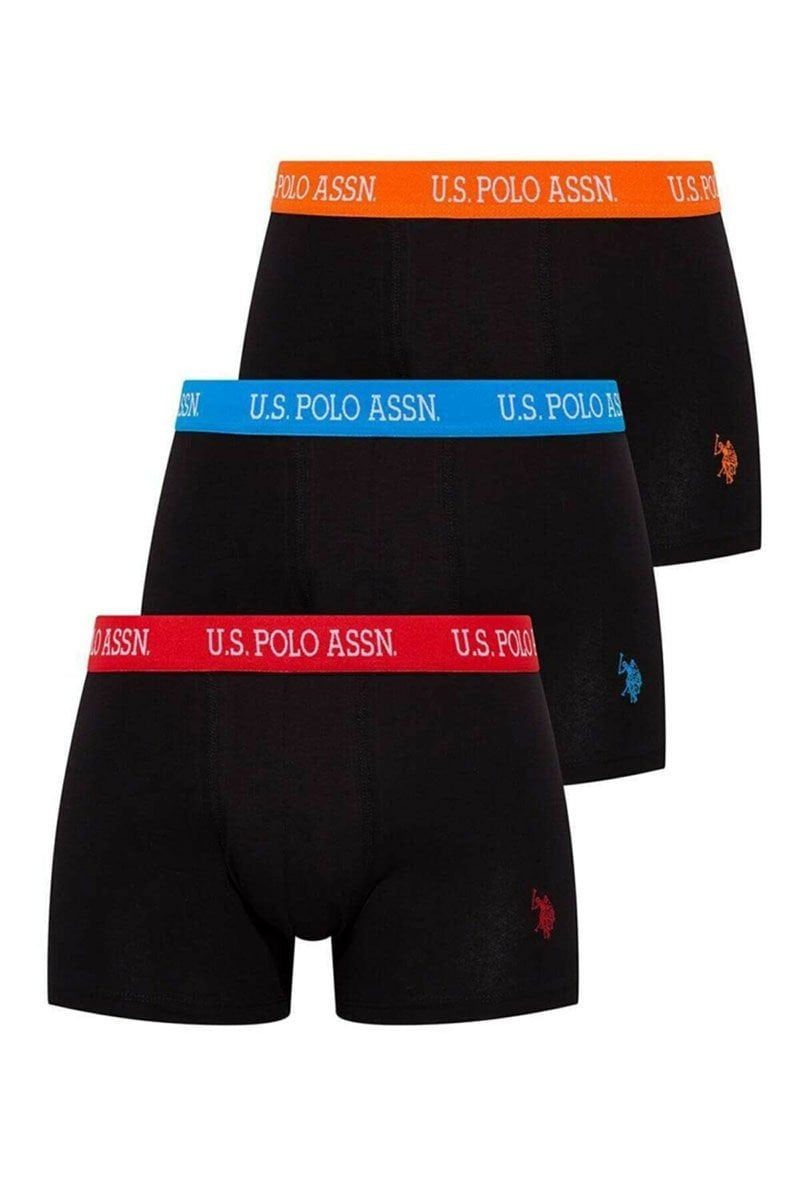 U.S. POLO ASSN. Erkek Pamuklu 3Lü Erkek Boxer 80253