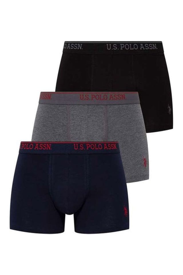 U.S. POLO ASSN. Erkek Pamuklu 3Lü Erkek Boxer 80097