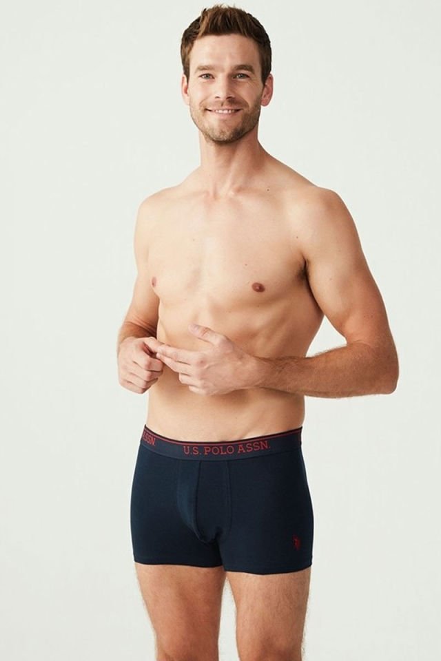 U.S. POLO ASSN. Erkek Pamuklu 3Lü Erkek Boxer 80097