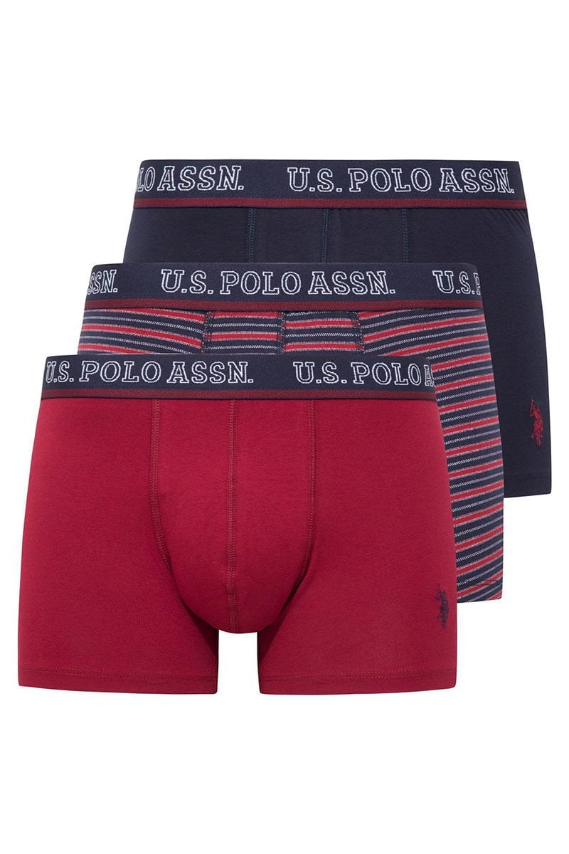 U.S. POLO ASSN. Erkek Pamuklu 3Lü Erkek Boxer 80516