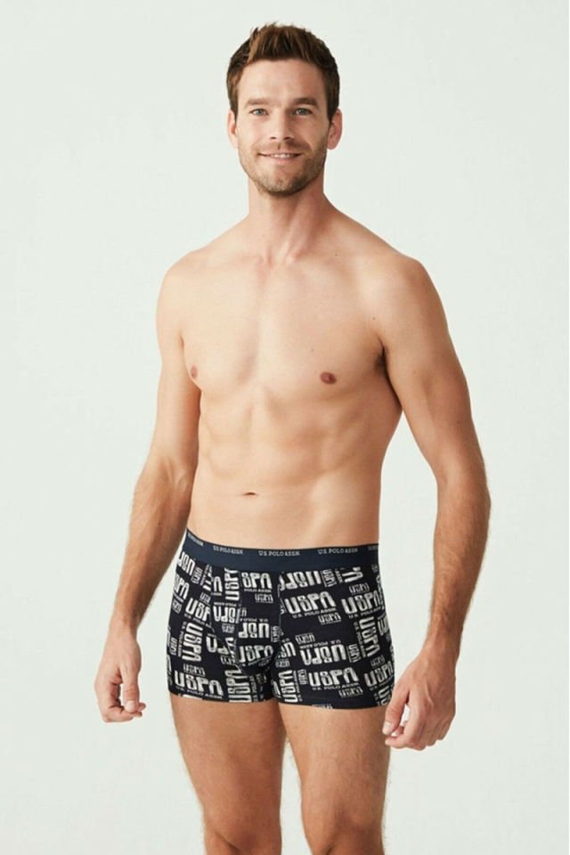 U.S. POLO ASSN. Erkek Pamuklu 3Lü Erkek Boxer 80338