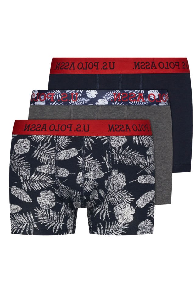 U.S. POLO ASSN. Erkek Pamuklu 3Lü Erkek Boxer 80433