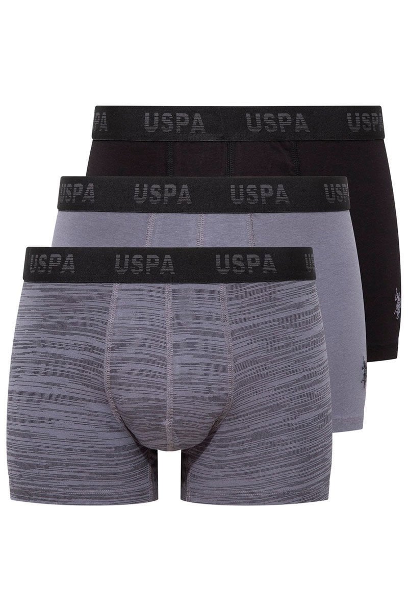 U.S. POLO ASSN. Erkek Pamuklu 3Lü Erkek Boxer 80505