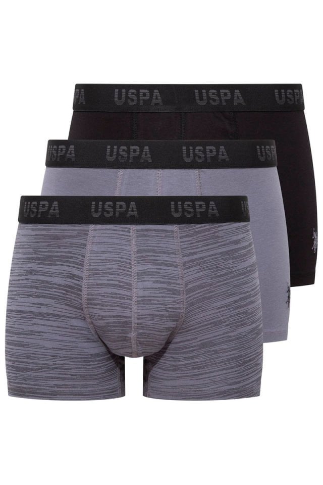U.S. POLO ASSN. Erkek Pamuklu 3Lü Erkek Boxer 80505