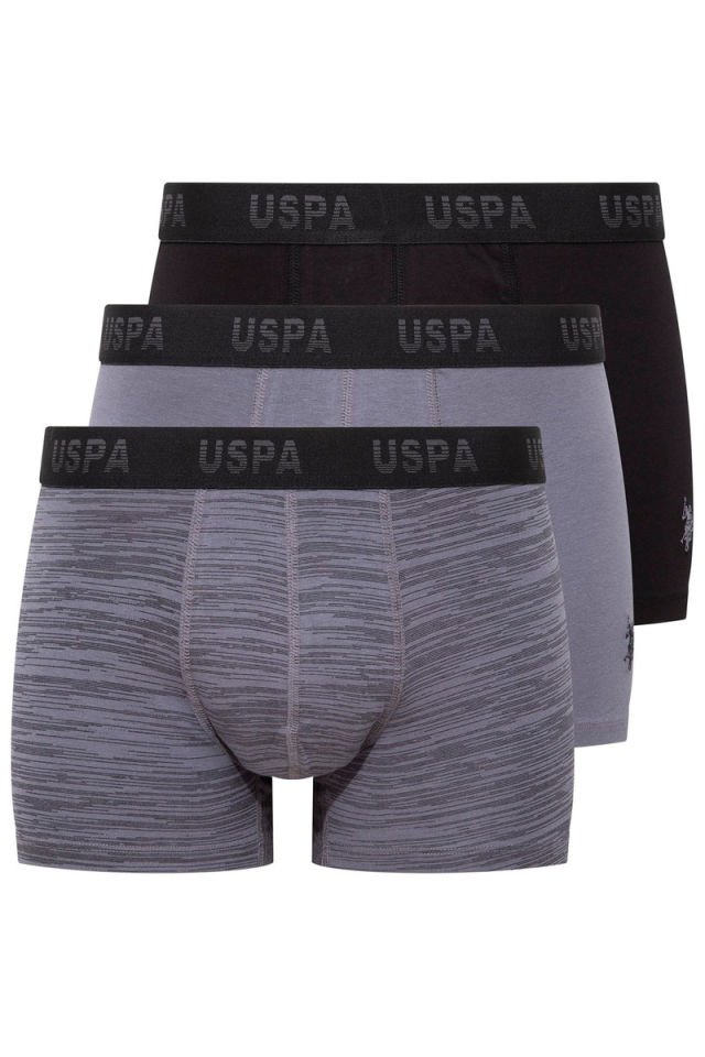 U.S. POLO ASSN. Erkek Pamuklu 3Lü Erkek Boxer 80505