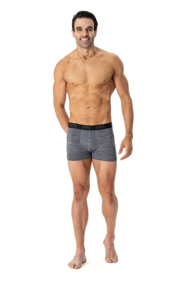 U.S. POLO ASSN. Erkek Pamuklu 3Lü Erkek Boxer 80505