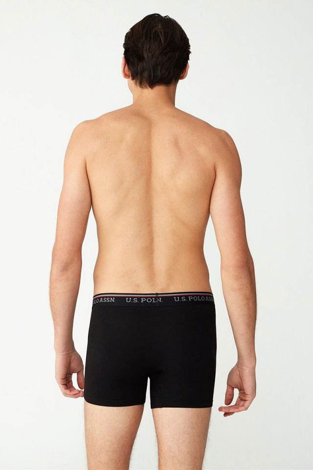 U.S. POLO ASSN. 80481 Uzun Paça Modal Erkek Boxer Siyah