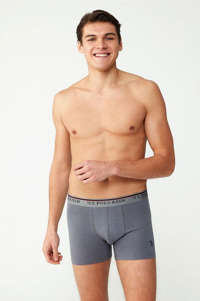 U.S. POLO ASSN. 80481 Uzun Paça Modal Erkek Boxer Antrasit