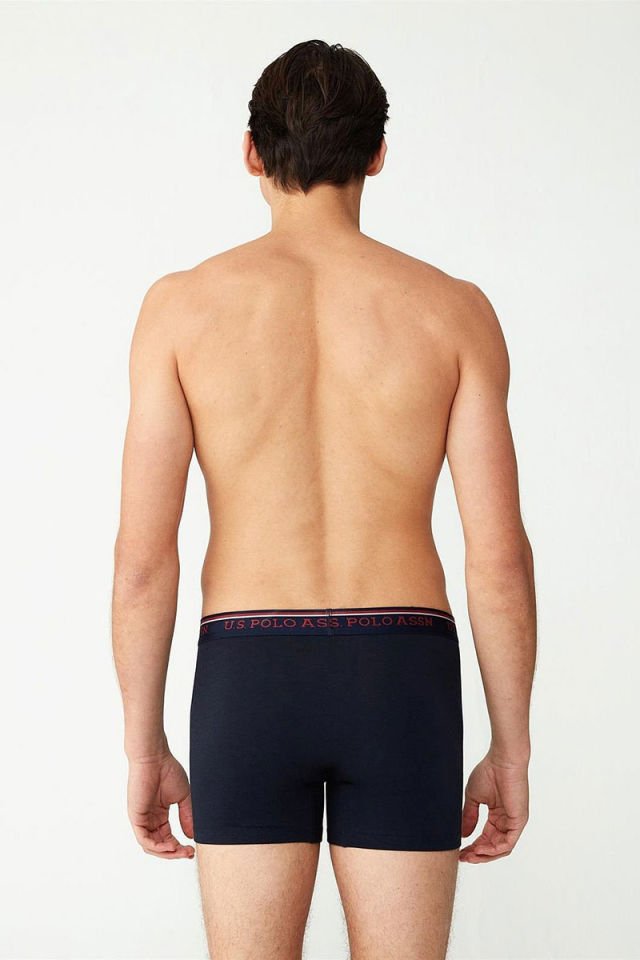 U.S. POLO ASSN. 80481 Uzun Paça Modal Erkek Boxer Lacivert