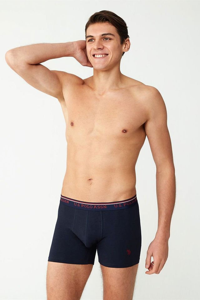 U.S. POLO ASSN. 80488 Modal Erkek Boxer 2'li Paket Laci-Siyah