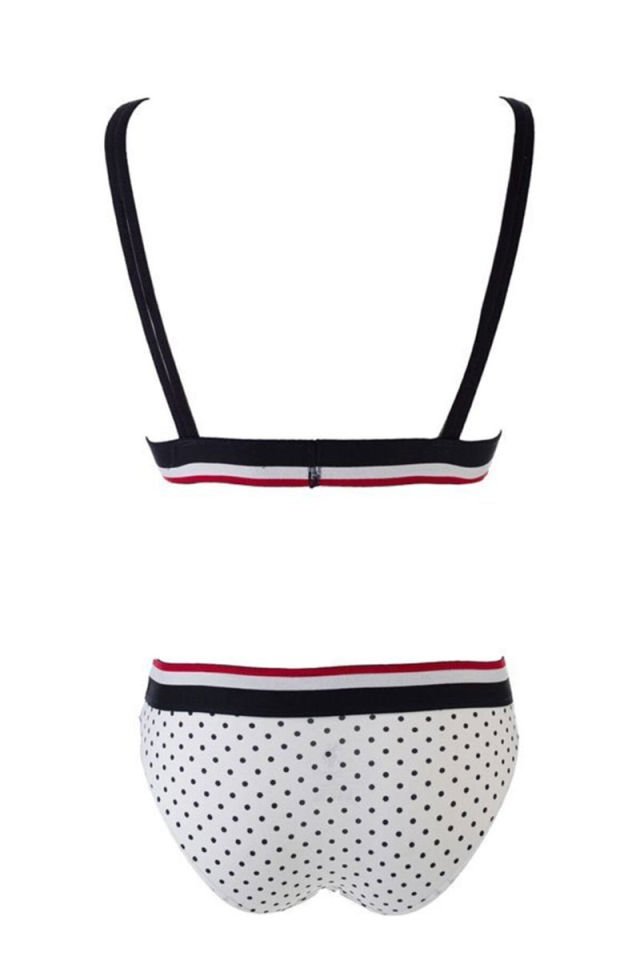 U.S. POLO ASSN. 66253 Kadın Büstiyer Slip Takım-Lacivert