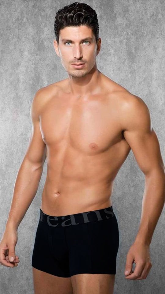 Erkek Modal Torbalı Normal Paça Boxer 1777 Siyah