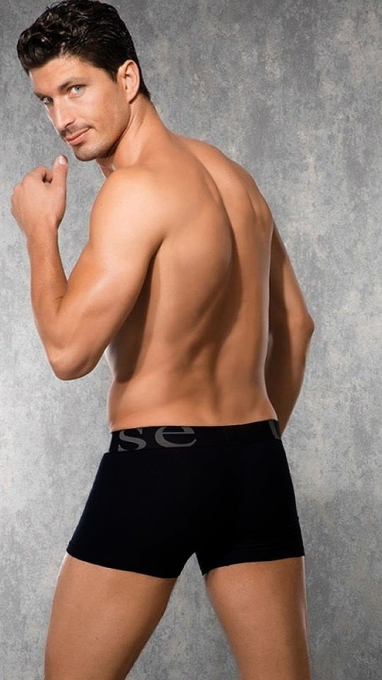 Erkek Modal Torbalı Normal Paça Boxer 1777 Siyah