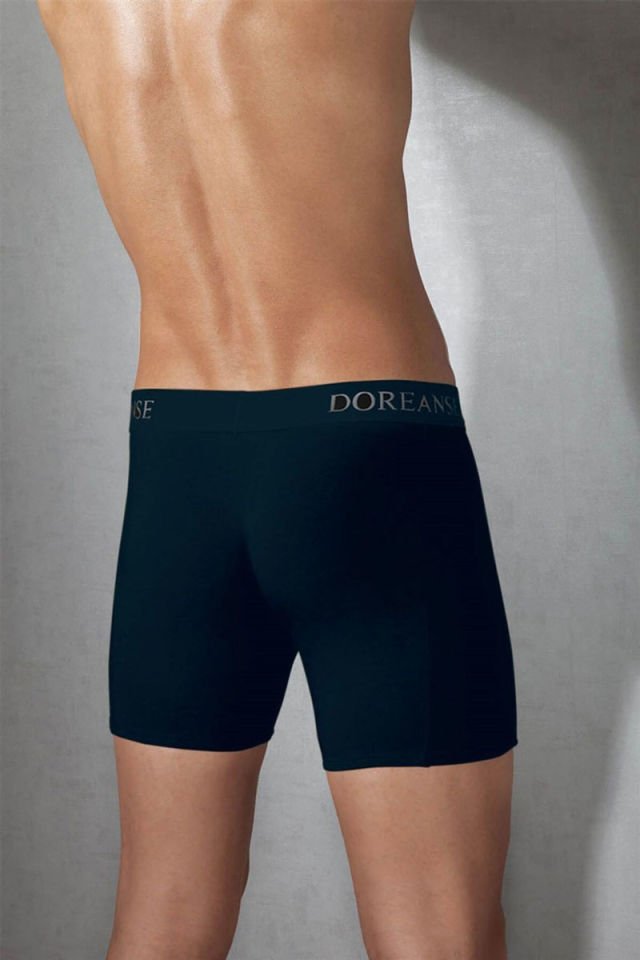 Erkek Modal Çizgili Normal Paça Boxer 1780 Lacivert