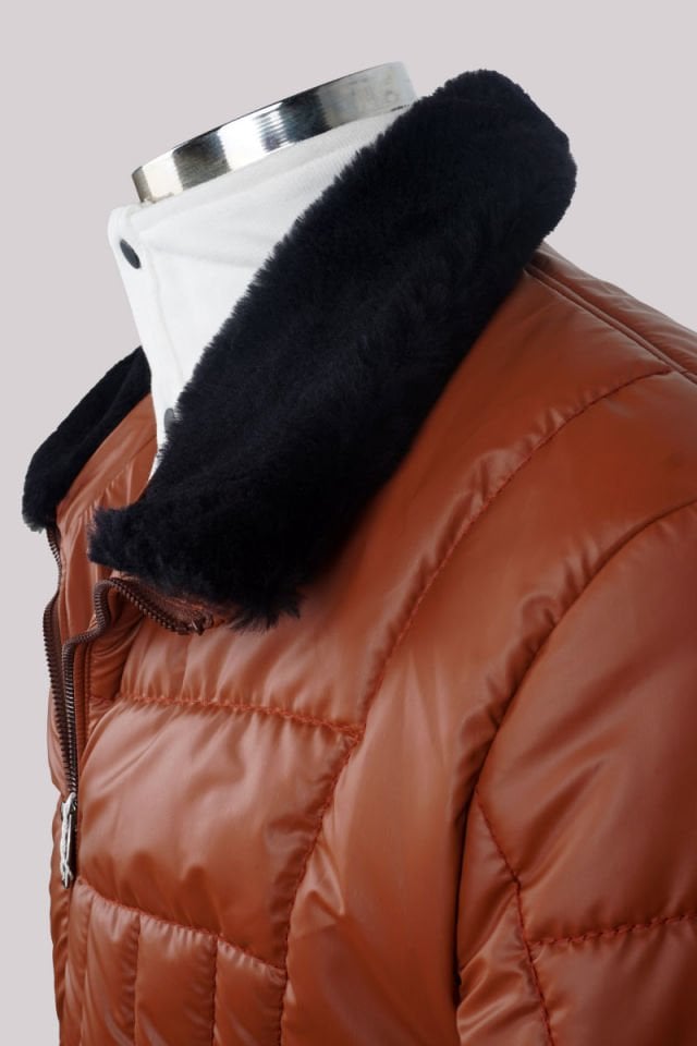 Cristobal Yaka Kürklü Mont Turuncu 2001-08