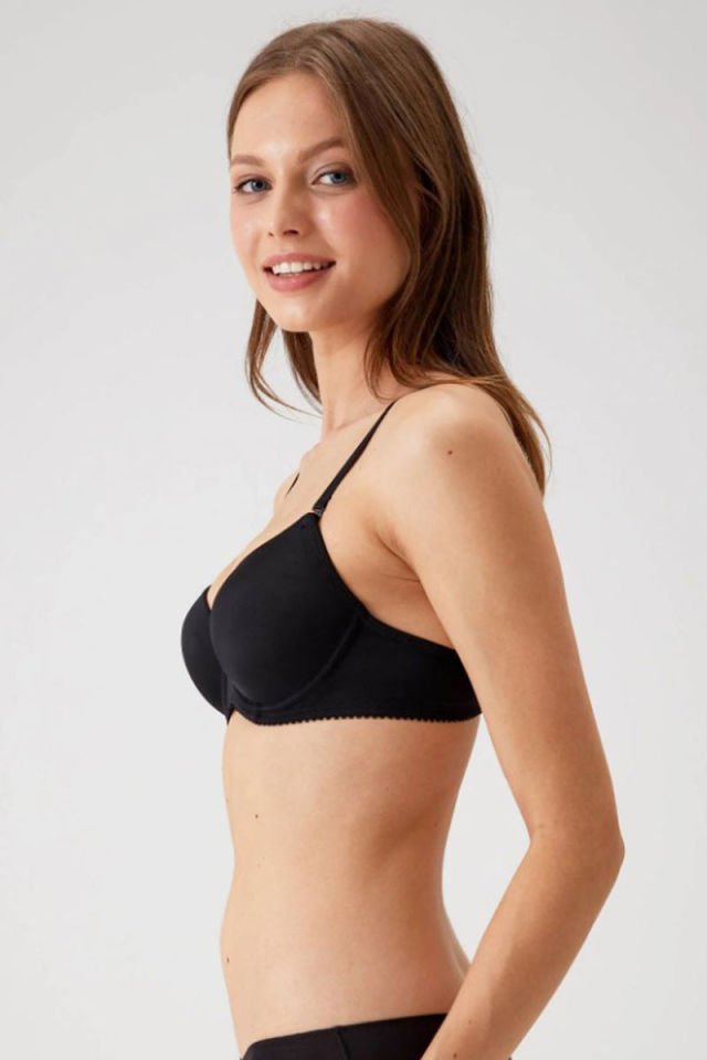 Pierre Cardin 6000 Emily Desteksiz Sütyen Siyah