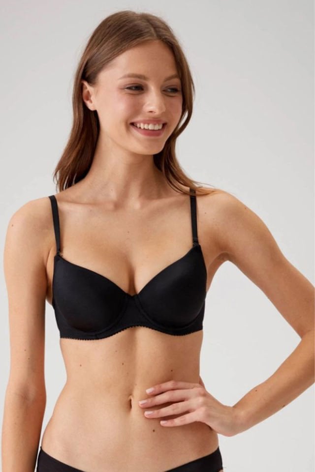 Pierre Cardin 6000 Emily Desteksiz Sütyen Siyah
