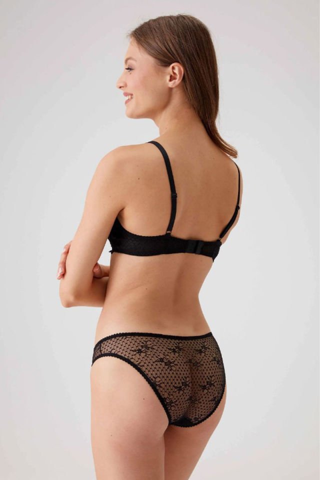 Pierre Cardin 4031 Millan Balenli Destekli Sütyen Takım Siyah