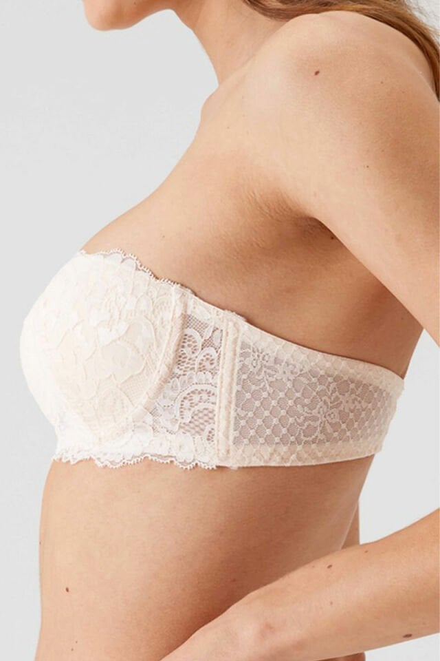 Pierre Cardin 4032 Balenli Straplez Destekli Sütyen Takım İnci