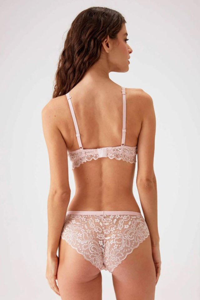 Pierre Cardin 4737 Soft Push Up Sütyen Takımı Pudra