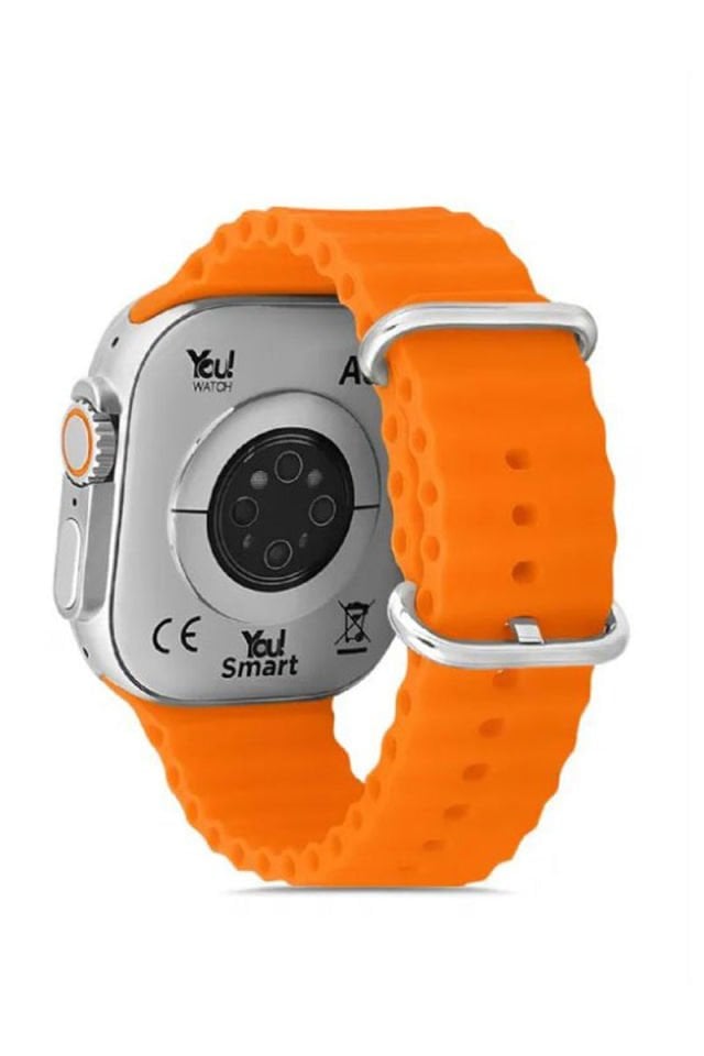 You Watch A8-A87 You Smart GOLD & Orange Silicon Unisex Saat