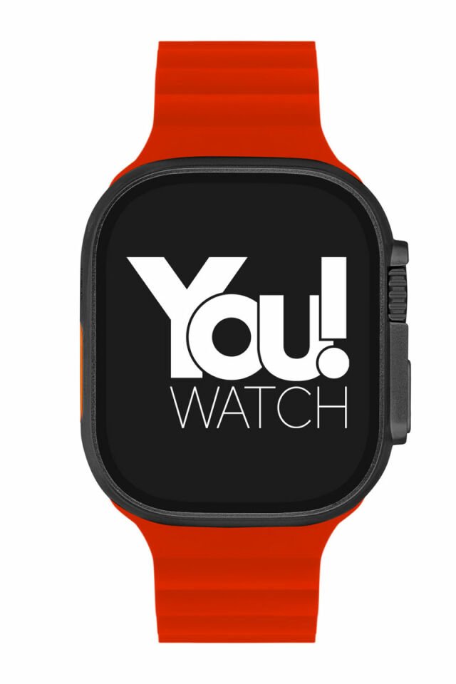 You Watch A8-A81 You Smart Black & Red Silicon Kol Saati