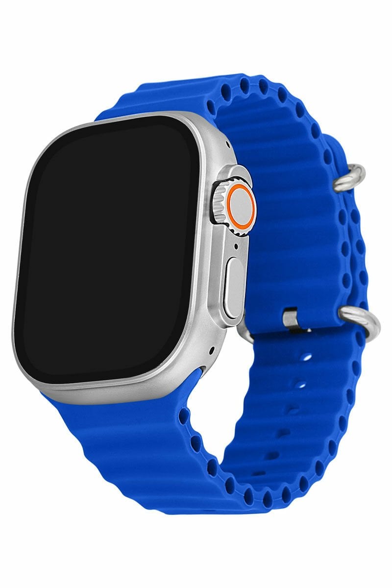 Умные силиконовые наручные часы You Watch A8-A84 You Smart Silver & Blue