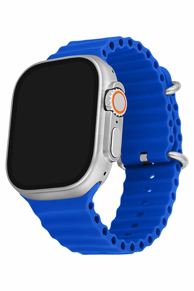 Умные силиконовые наручные часы You Watch A8-A84 You Smart Silver & Blue
