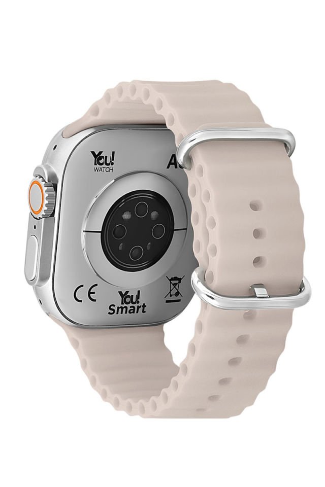 You Watch A8-A85 You Smart Silver & Gray Silicon Kol Saati