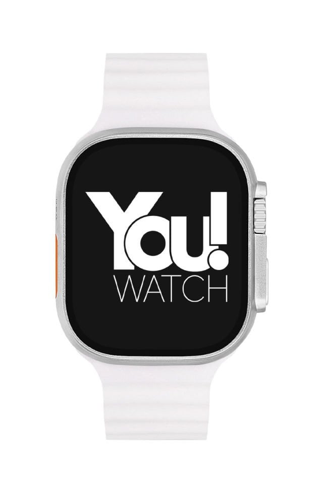 You Watch A8-A88 You Smart Gold & White Silicon Kol Saati