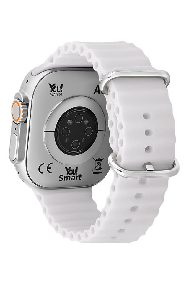 You Watch A8-A88 You Smart Gold & White Silicon Kol Saati