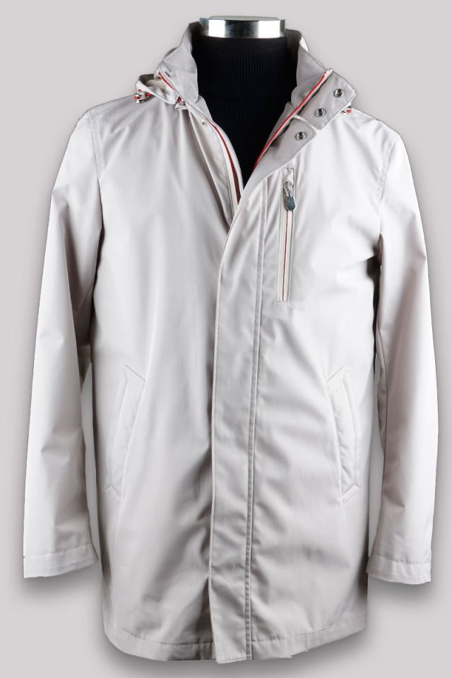 Cristobal Hooded Spring Мужское Пальто Бежевое