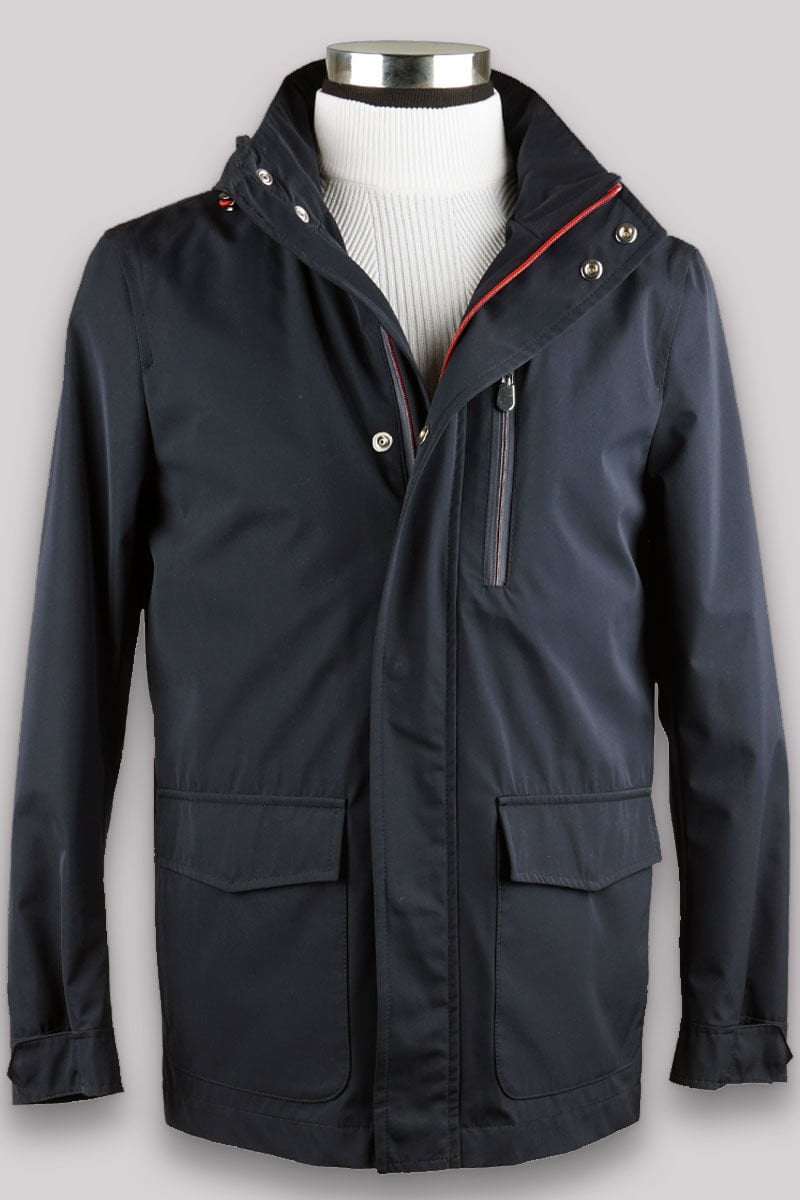 Cristobal Kapüşonlu Baharlık Erkek Mont Lacivert