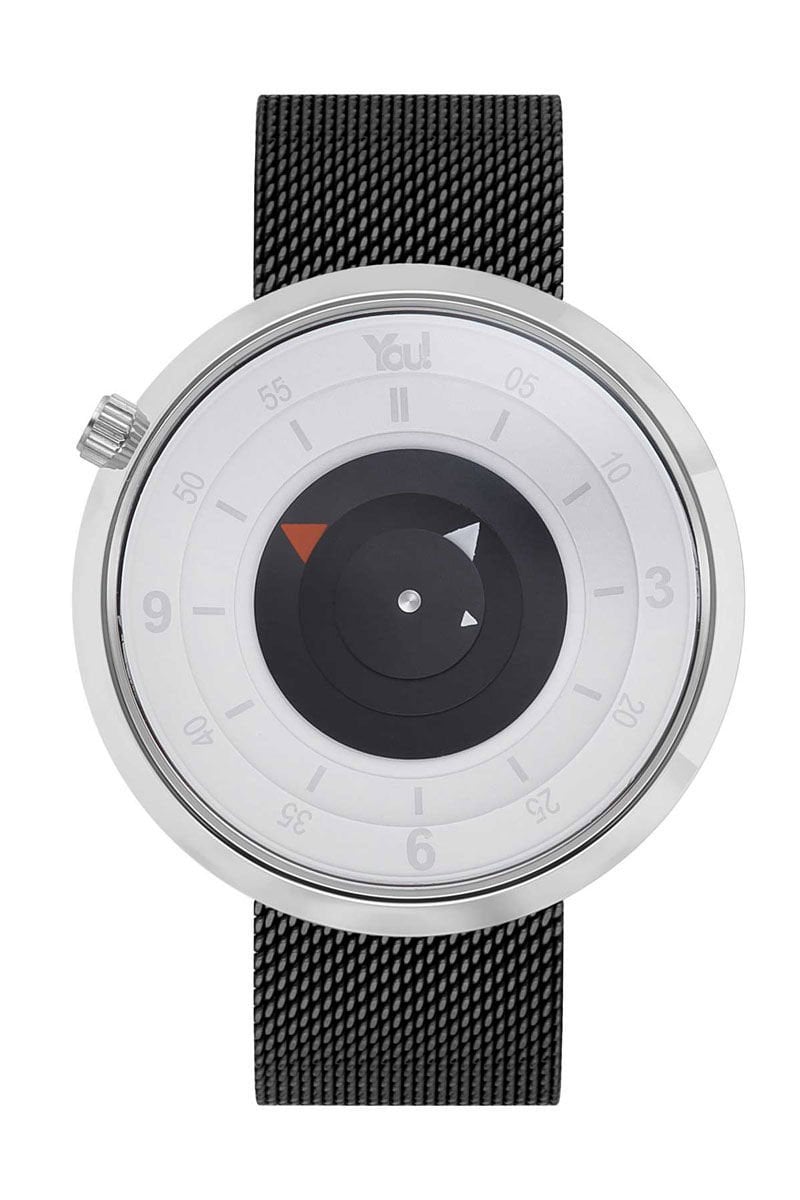 You Watch YW9004 Galaxy Silver Black Kol Saati