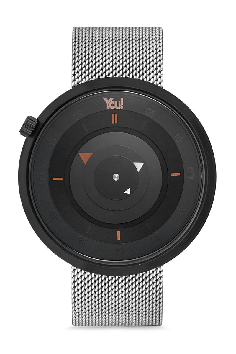 You Watch YW9007 Galaxy Black Silver Kol Saati