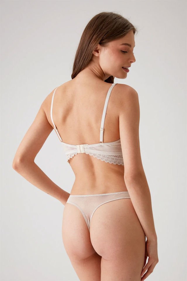 Pierre Cardin 4833 Dantel Detaylı Bralet Sütyen Takım Taş