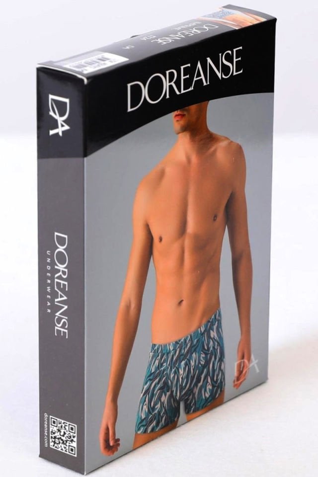 DOREANSE Erkek Akuatik Desenli Boxer 1724