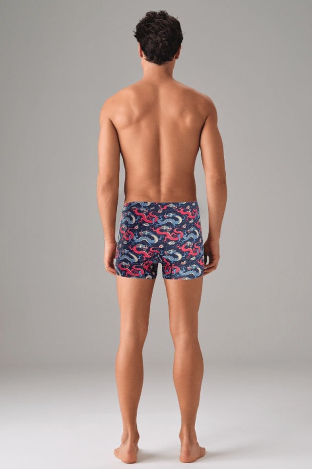 DOREANSE Erkek Modal Çok Renkli Baskılı Boxer 1797