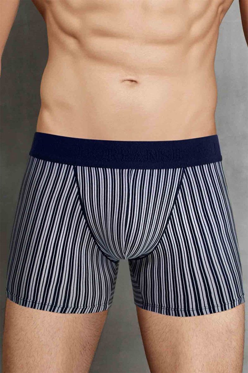 Doreanse Erkek Modal Lacivert Çizgi Desenli Boxer 1866