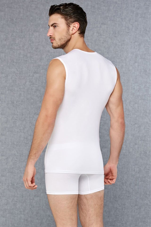 Doreanse Erkek Modal Yuvarlak Yaka Sıfır Kol T Shirt 2235