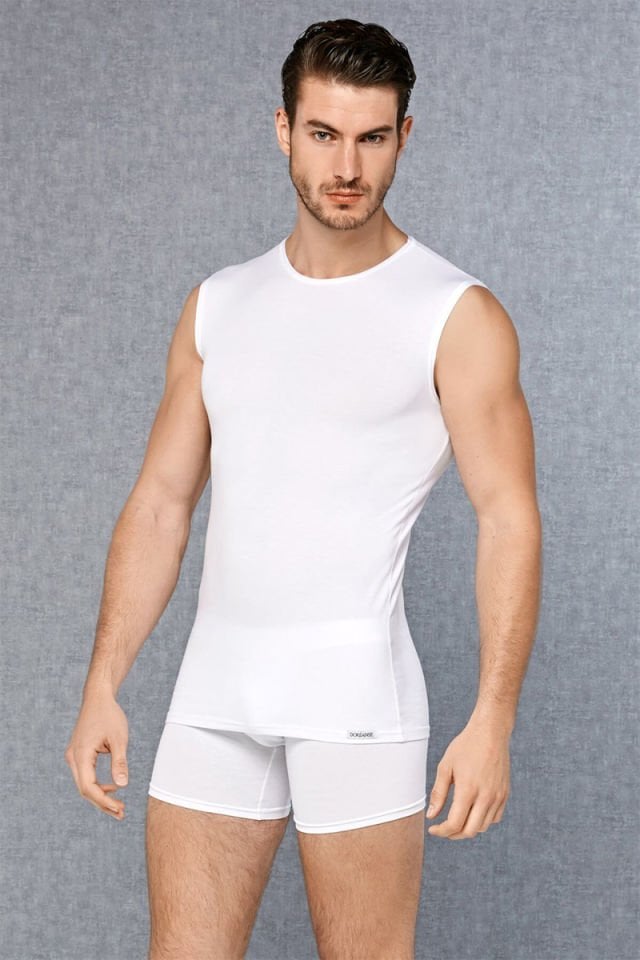 Doreanse Erkek Modal Yuvarlak Yaka Sıfır Kol T Shirt 2235