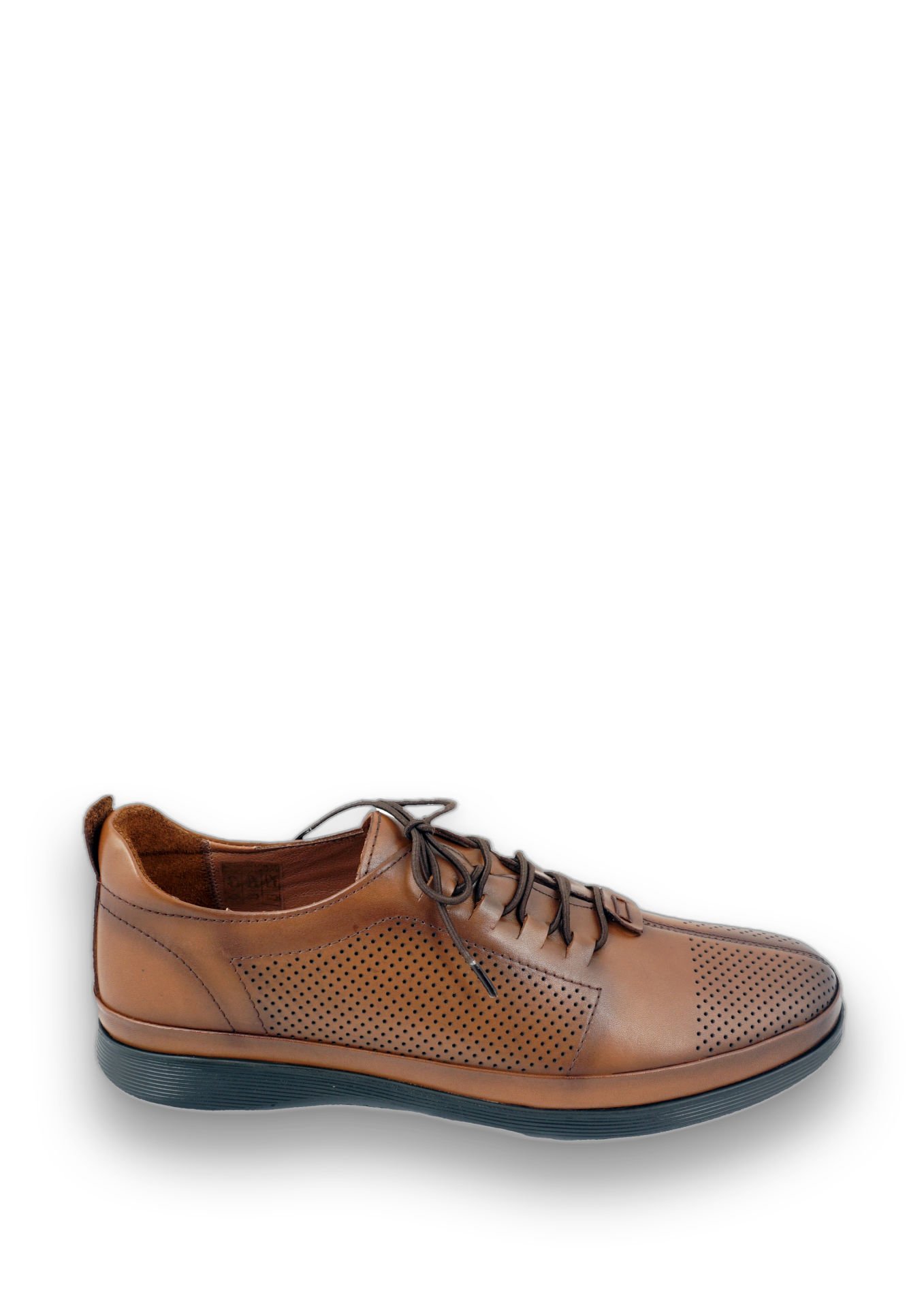 Lace-up Leather Men's Shoes Tan 10312